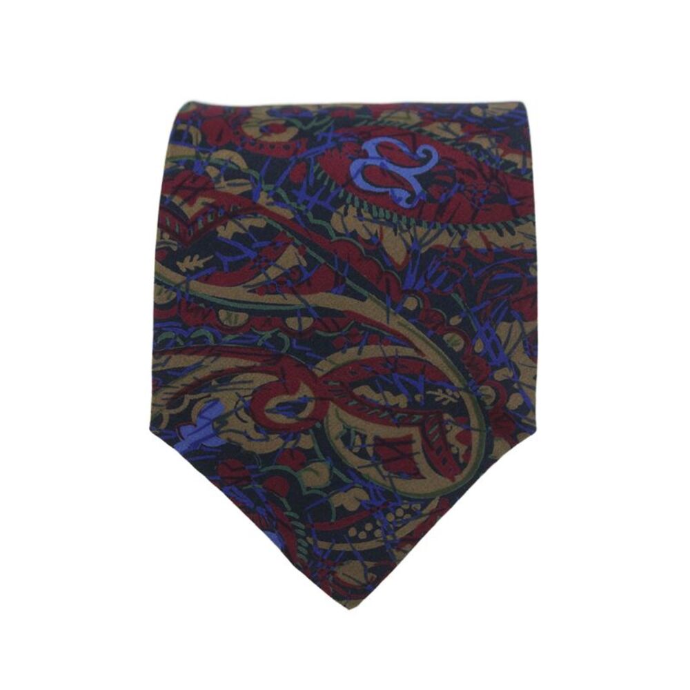 Designer Mens Paisley Printed  Classic Tie Multicolor
